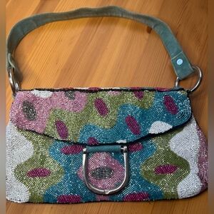 Vintage Christiana - Multicolor Small Beaded Shoulder Bag